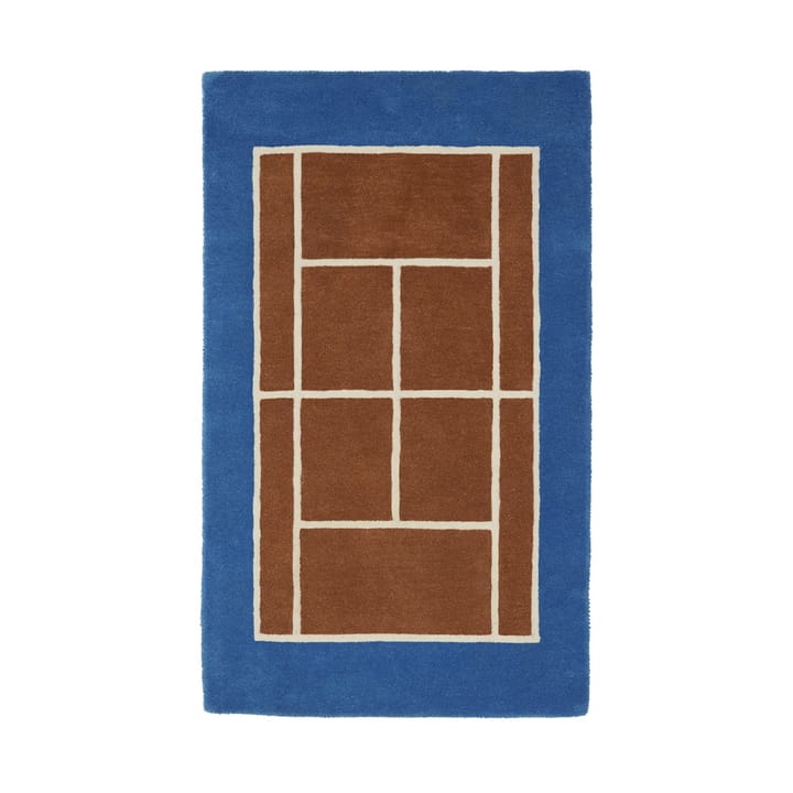 Dywan Tennis, Caramel-Optic blue, 88x150 cm OYOY