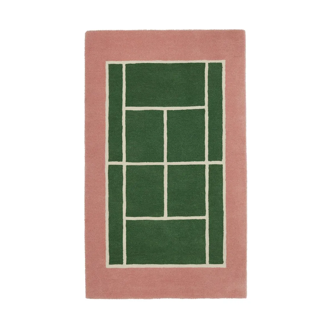 Dywan Tennis, Green-rose, 88x150 cm OYOY