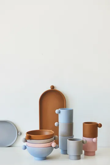 Filiżanka Tiny Inka 2-pak - Caramel-rose - OYOY