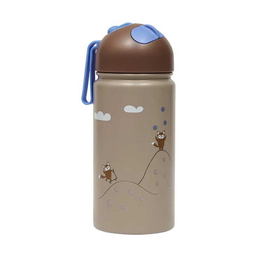 Friends in the Forest termos 360 ml, Blue OYOY