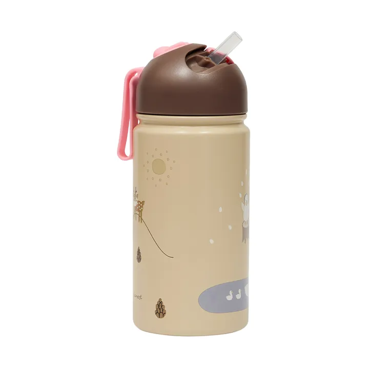Friends in the Forest termos 360 ml - Róża - OYOY