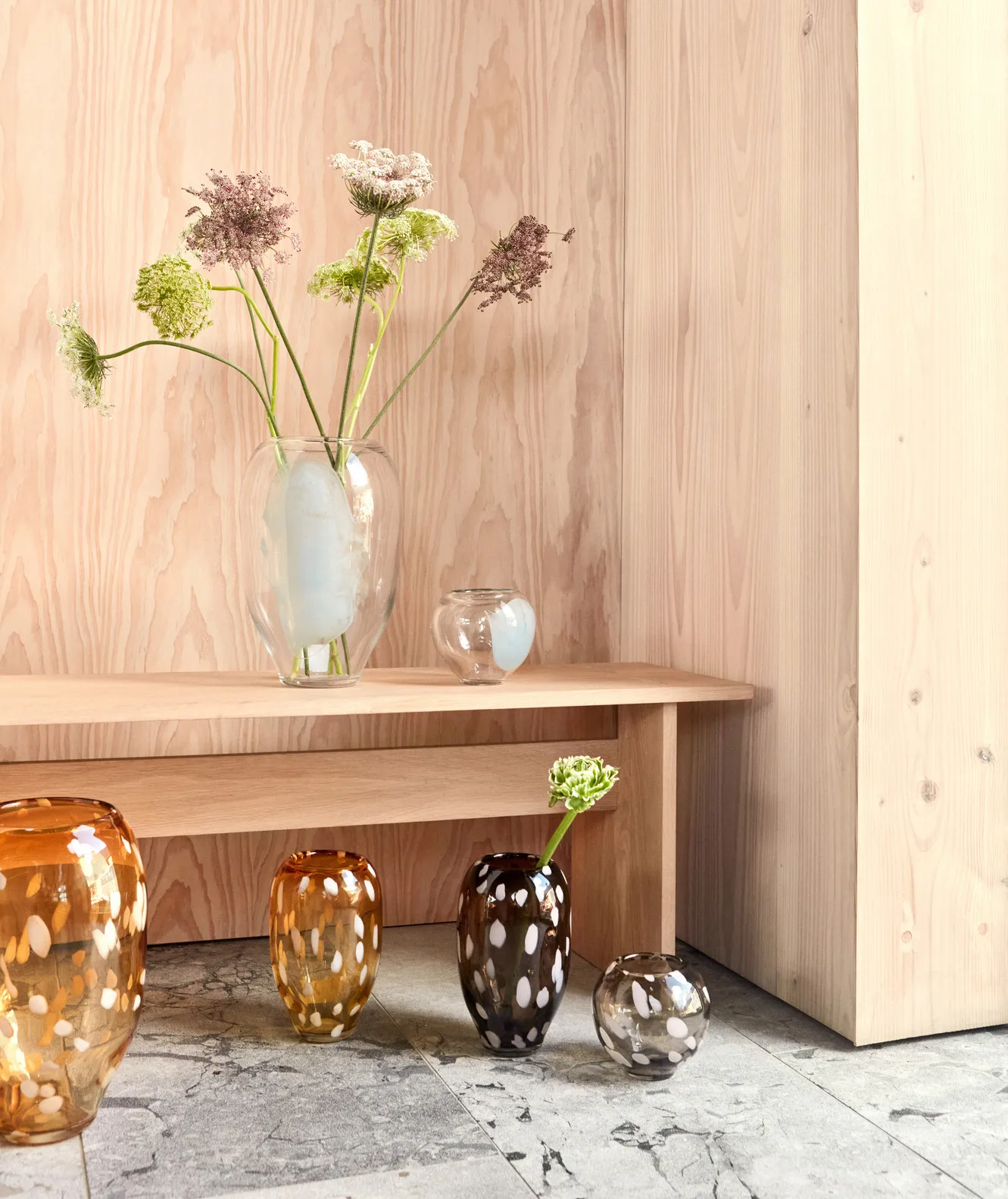 Jali wazon small 13 cm, Smoke OYOY