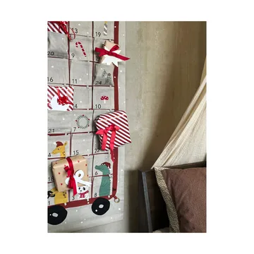 Kalendarz adwentowy Buss 52x104 cm - Clay-red - OYOY