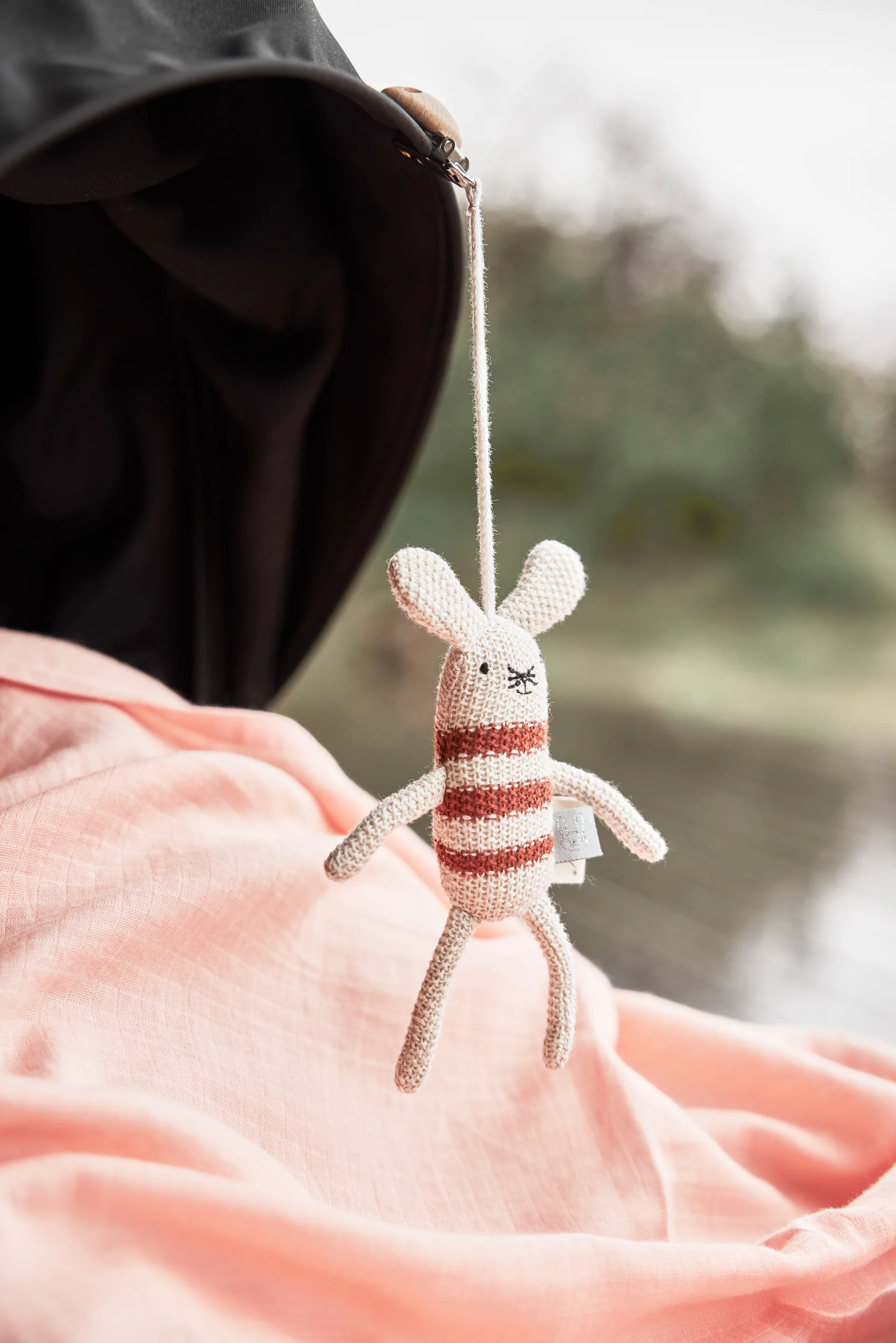 Kocyk dla dzieci Panda 2 szt., Khaki-rose OYOY