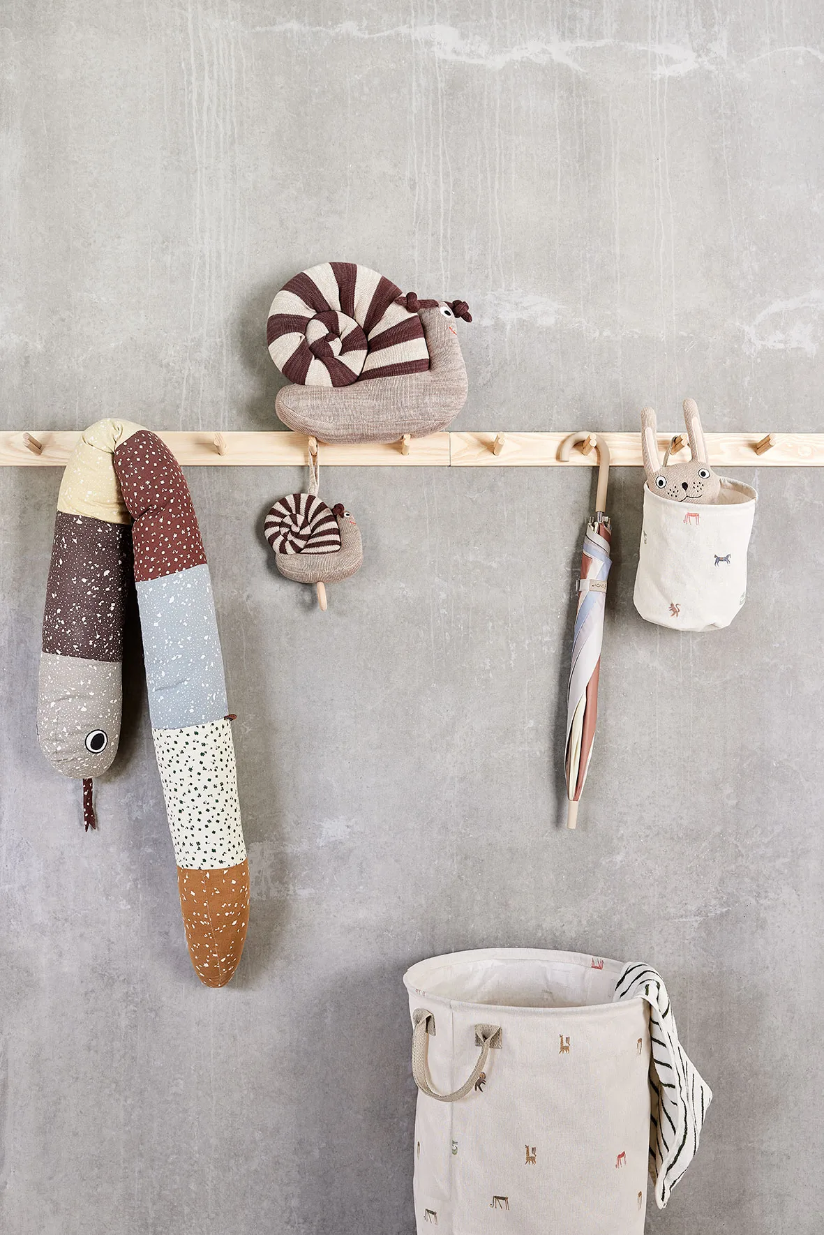 Kosz na pranie Moira, mały, 22 cm, Multi OYOY