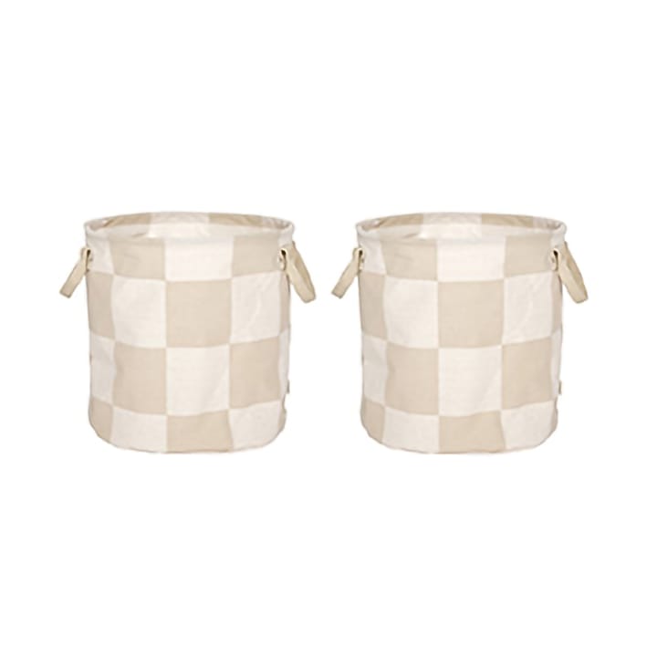 Koszyk do przechowywania Chess medium 2-szt. - Clay-offwhite - OYOY