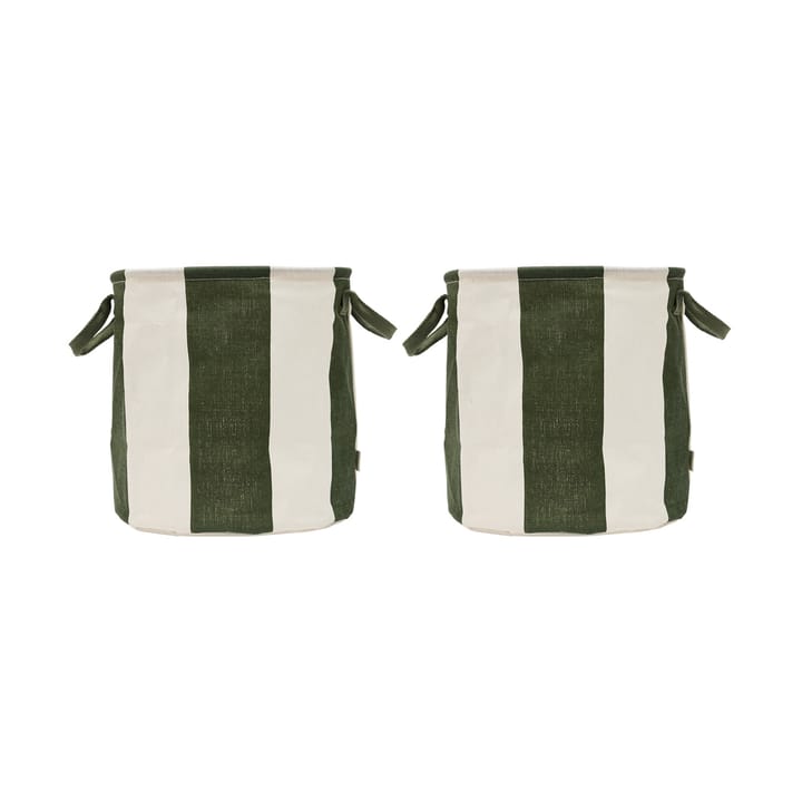 Koszyk do przechowywania Kara medium 32xØ32 cm 2-szt. - Dark Green - OYOY