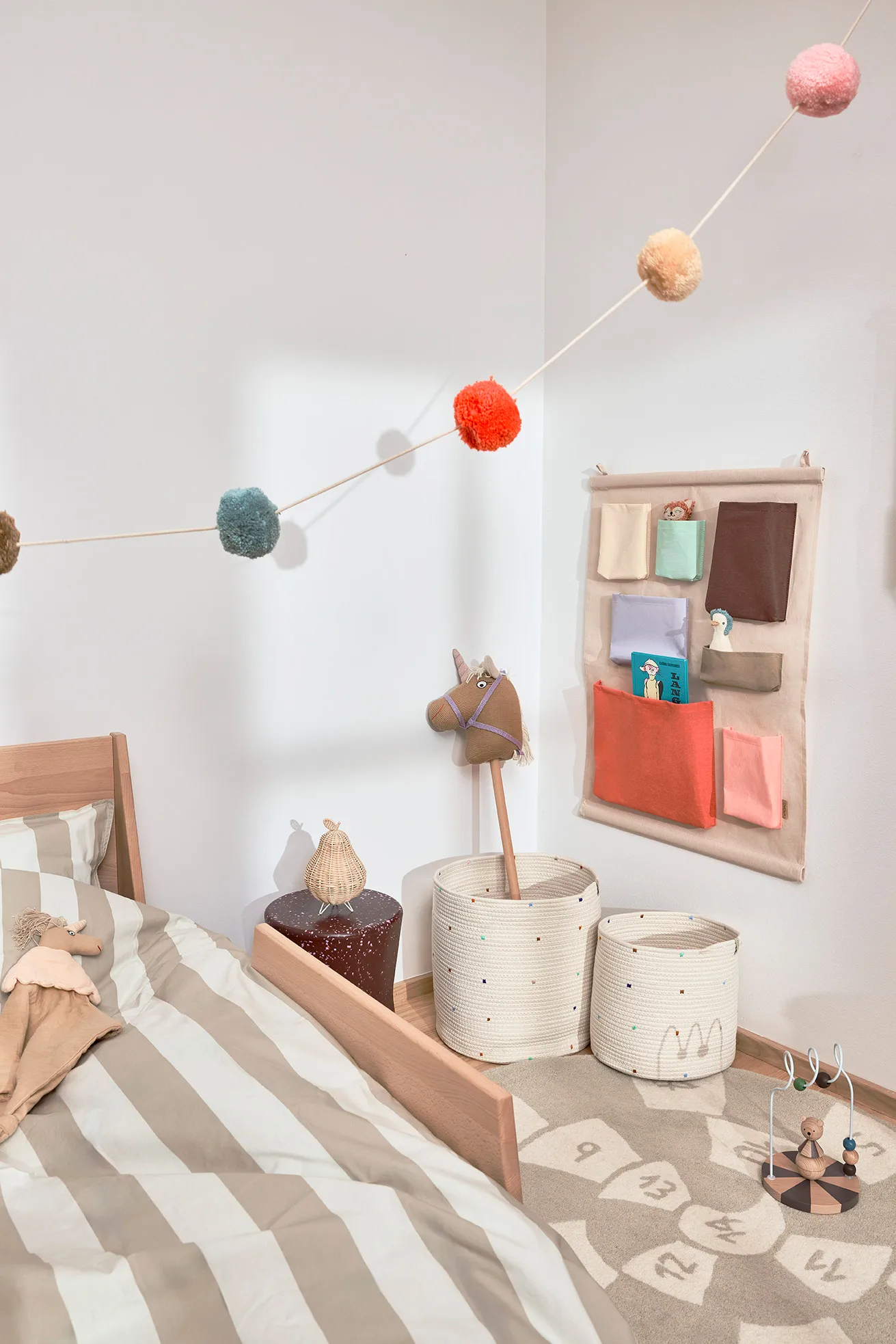 Koszyk do przechowywania Konfetti 2 części, Multi OYOY