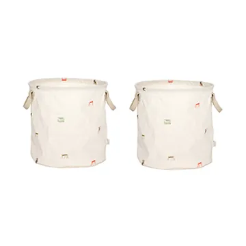 Koszyk do przechowywania Moira medium Ø32x32 cm 2 części - Multi - OYOY