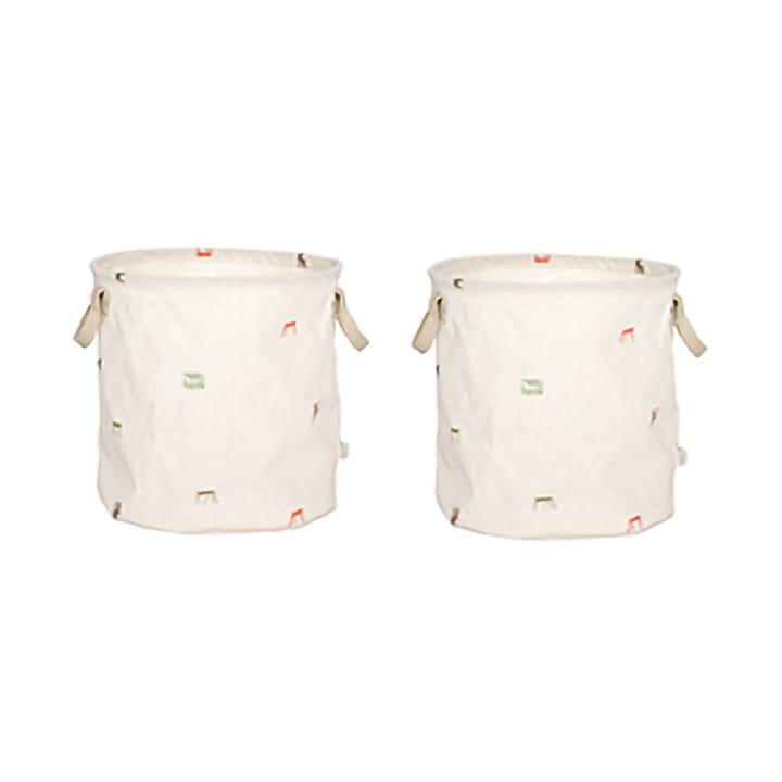 Koszyk do przechowywania Moira medium 32xØ32 cm 2 części - Multi - OYOY