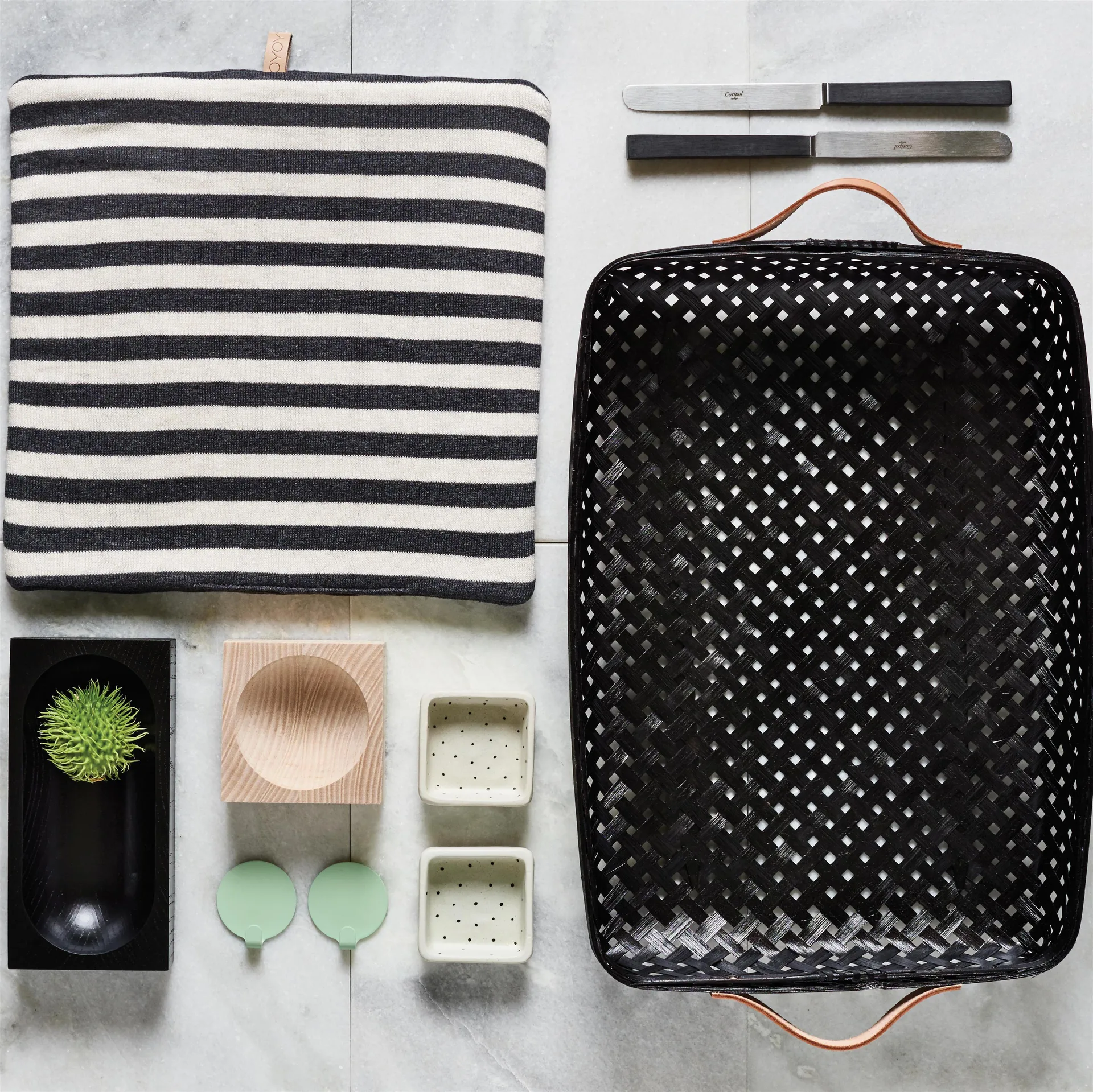 Koszyk na chleb Sporta 42x28 cm, czarny OYOY