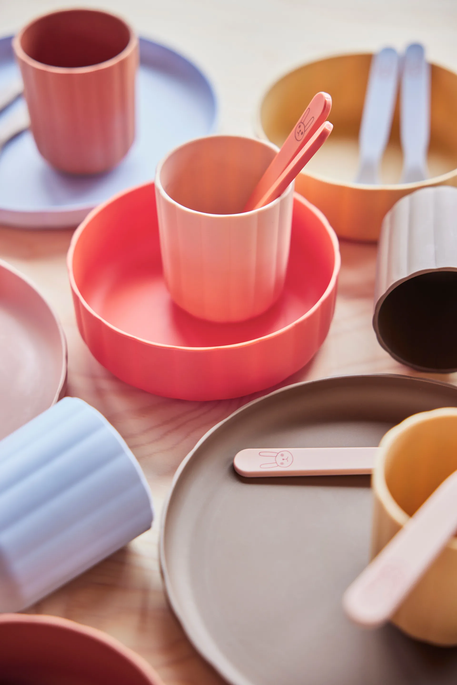 Kubek Pullo 2 szt., Taupe-vanilla OYOY