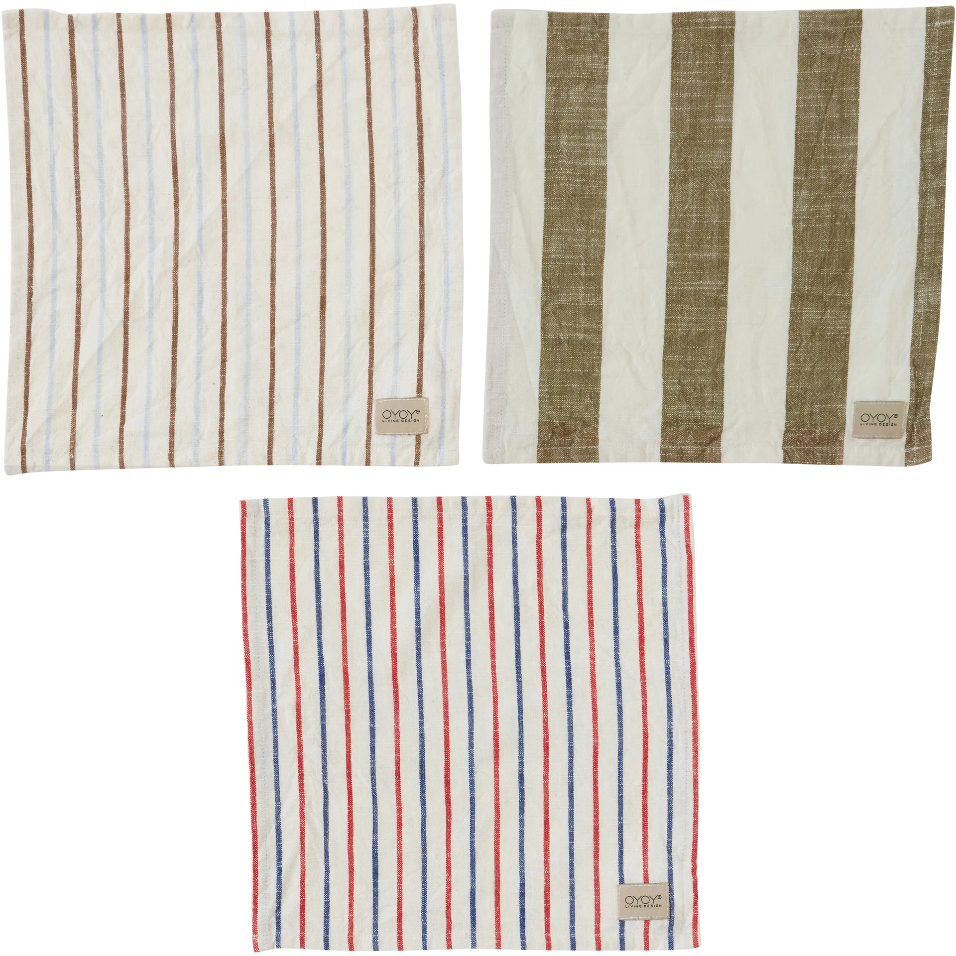 Kurin ścierka do naczyń 28x28 cm, Olive-offwhite OYOY