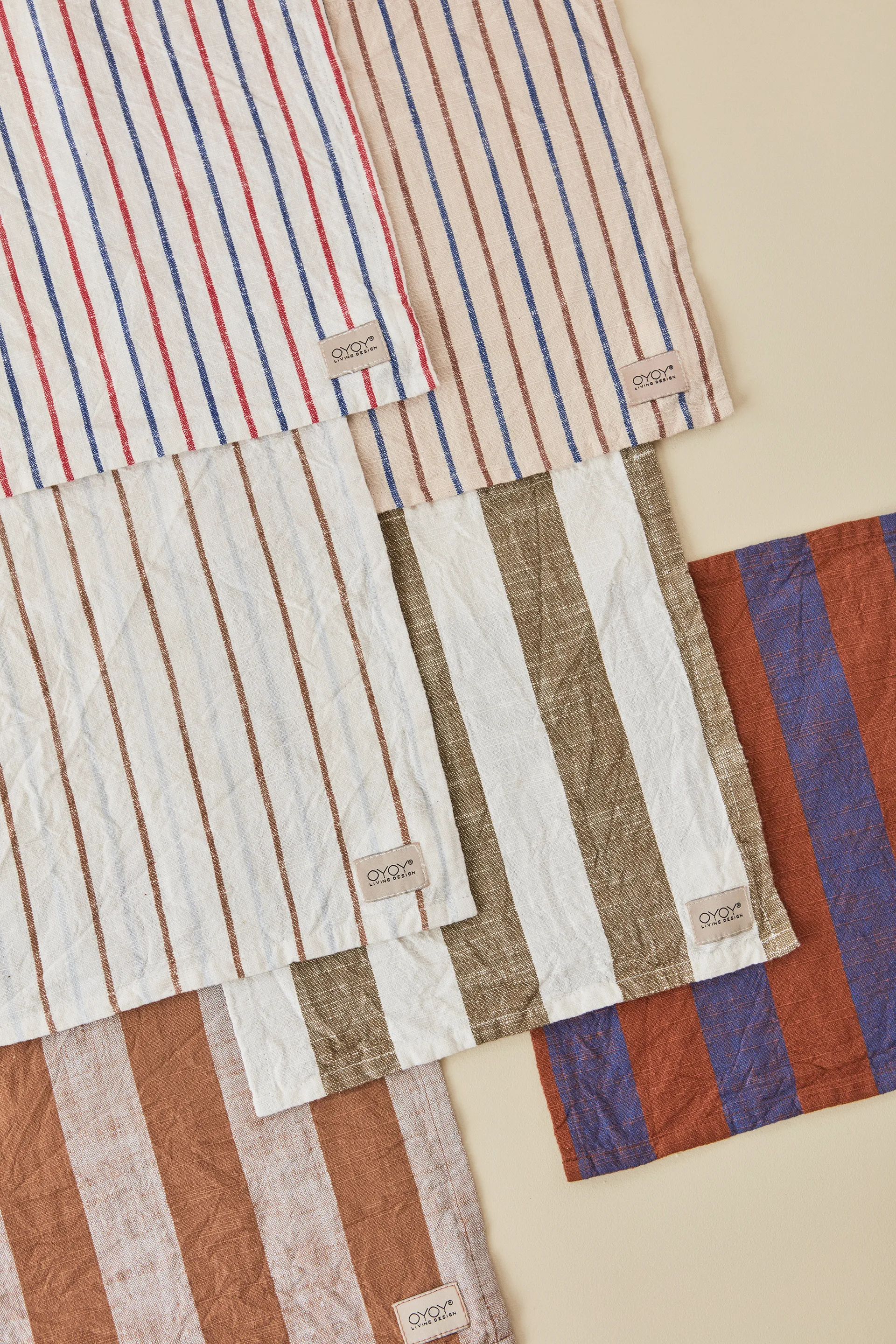 Kurin ścierka do naczyń 28x28 cm, Olive-offwhite OYOY