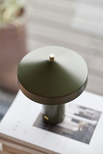 Lampa stołowa Hatto 24,5 cm - Olive - OYOY