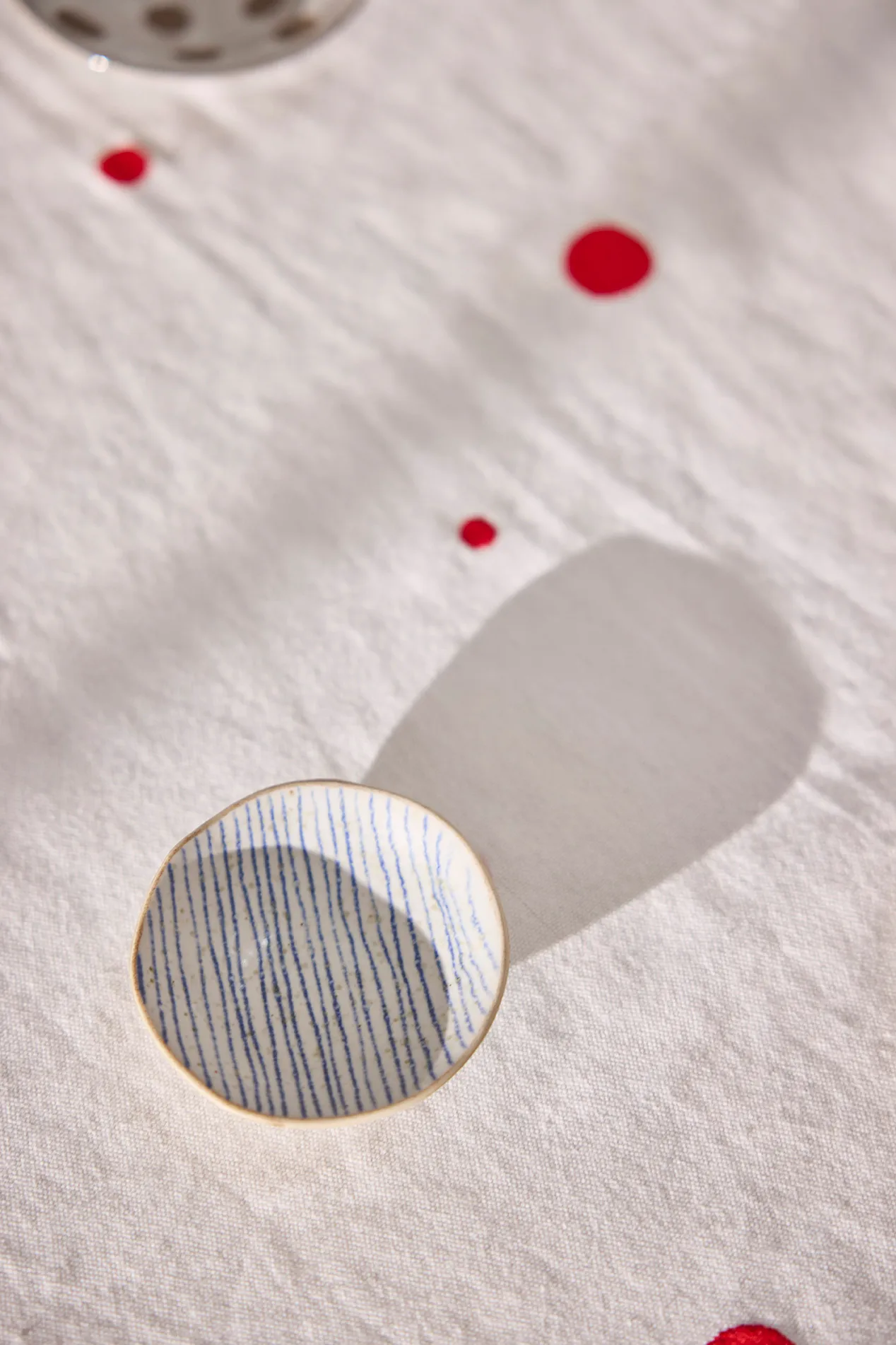 Miska Nori striped mini Ø8 cm 2-szt., Clay-optic Blue OYOY