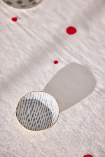 Miska Nori striped mini Ø8 cm 2-szt. - Clay-optic Blue - OYOY