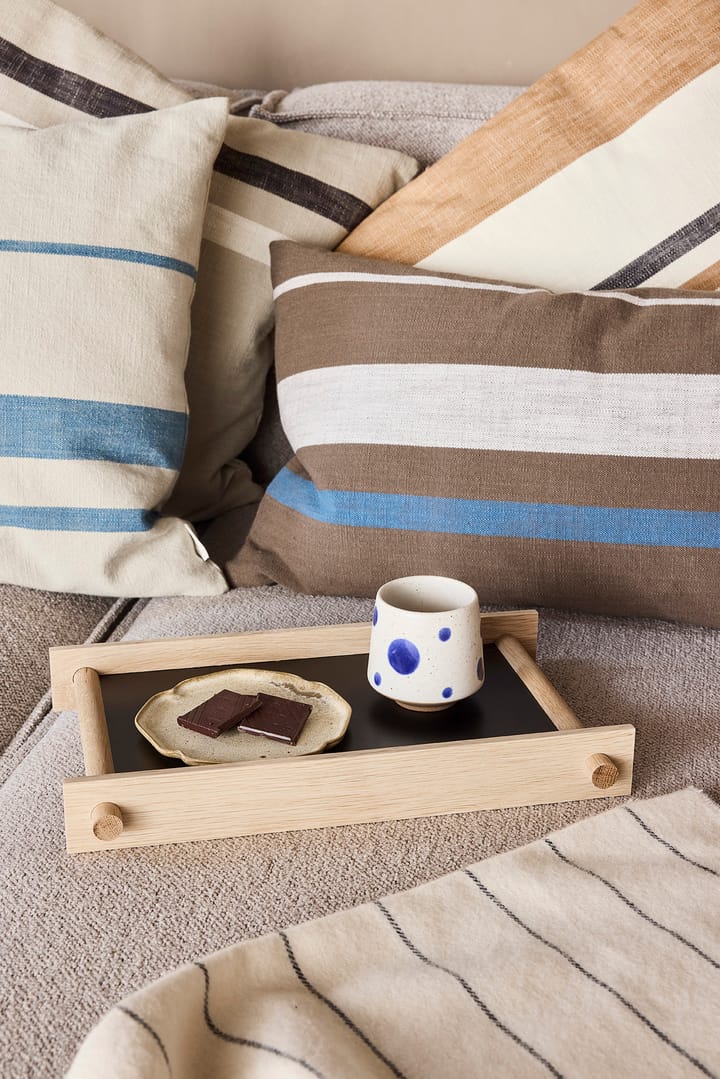 Miska Nori striped small Ø12,9 cm 2-szt., Clay-optic Blue OYOY