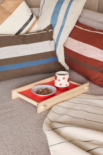 Miska Nori striped small Ø12,9 cm 2-szt. - Clay-optic Blue - OYOY