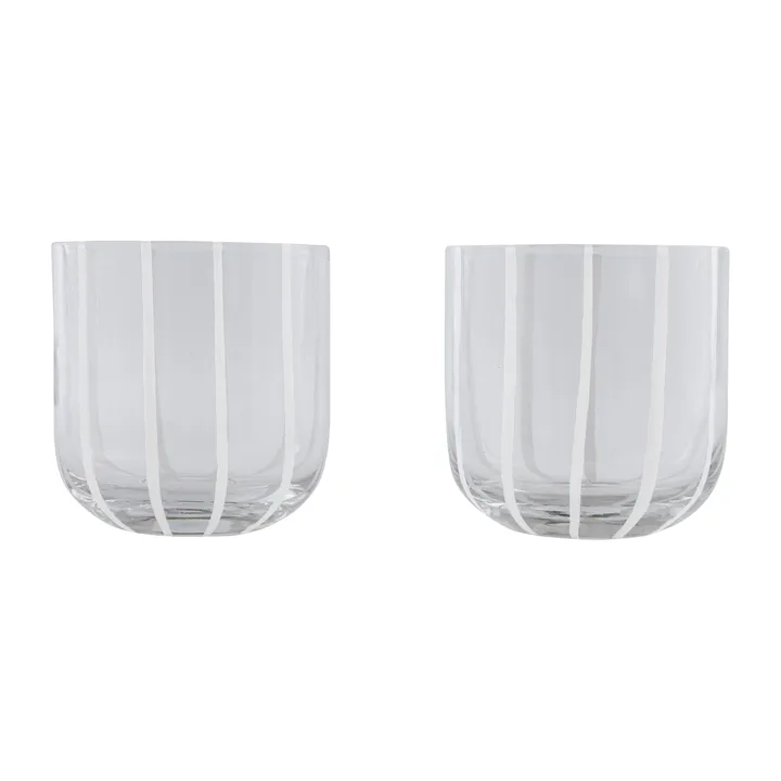 Mizu szklanki do wody 2‑pak - Clear - OYOY