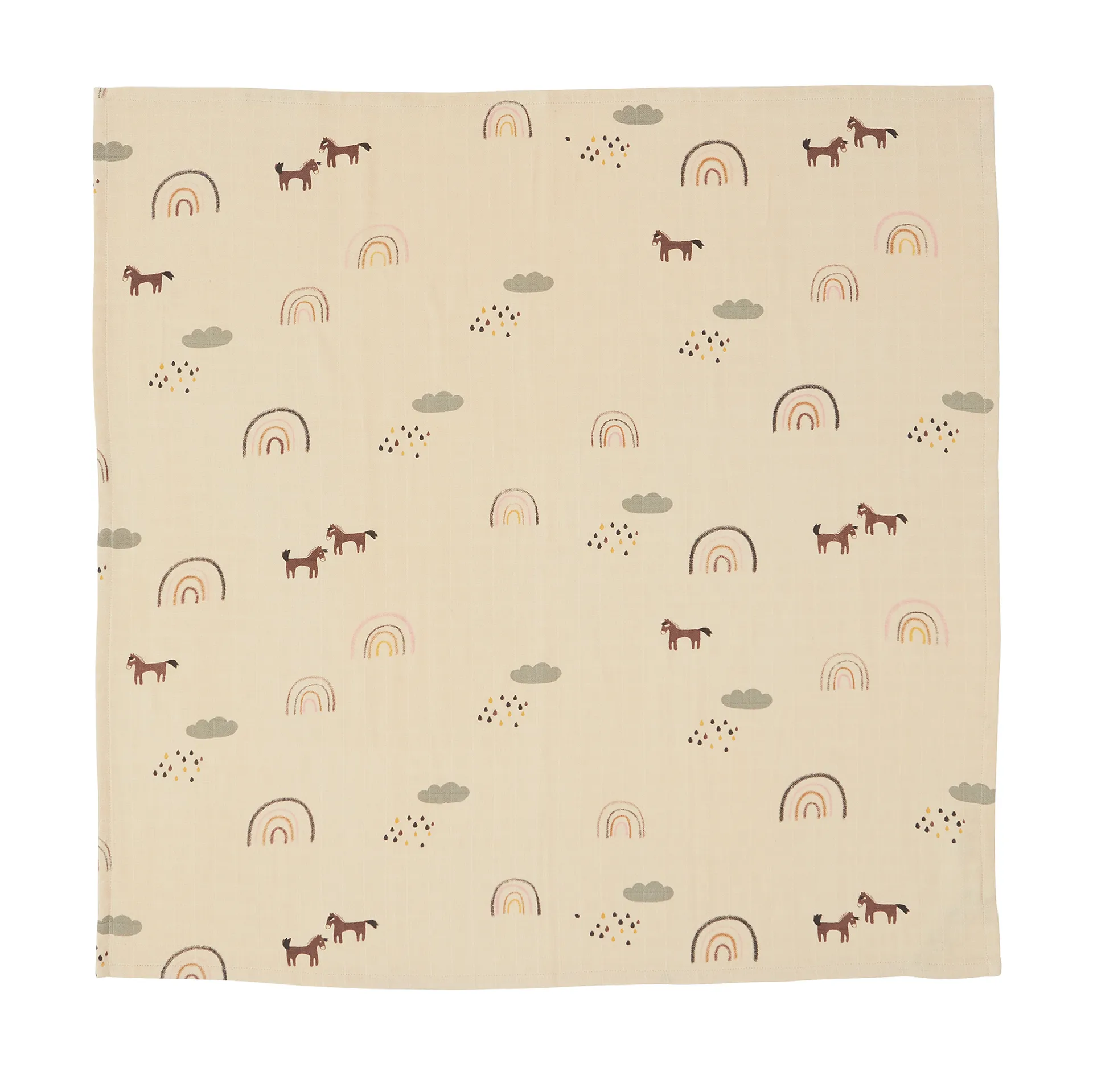 OYOY Mini Muslin Square ręcznik/filc 3-pak, Rainboww OYOY