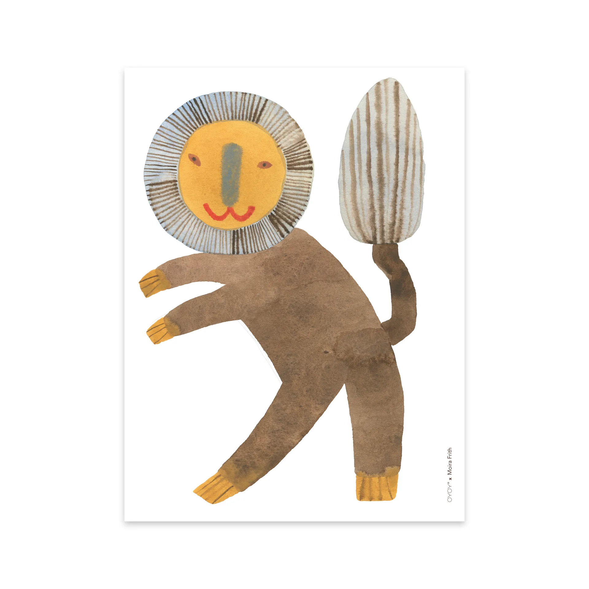 Plakat Standing Lion 30x40 cm, Multi OYOY