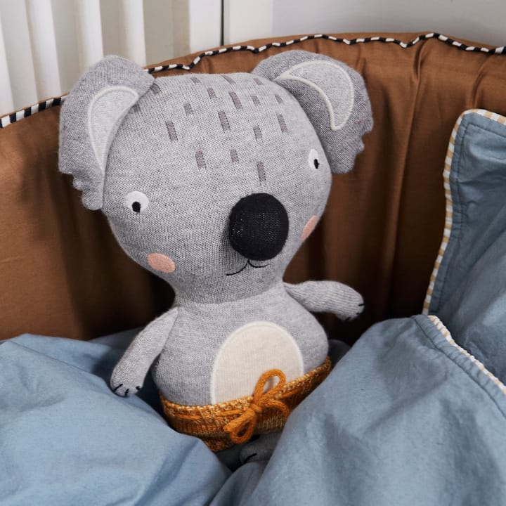 Pluszowy miś koala Little Anton, Szaro-żółty OYOY