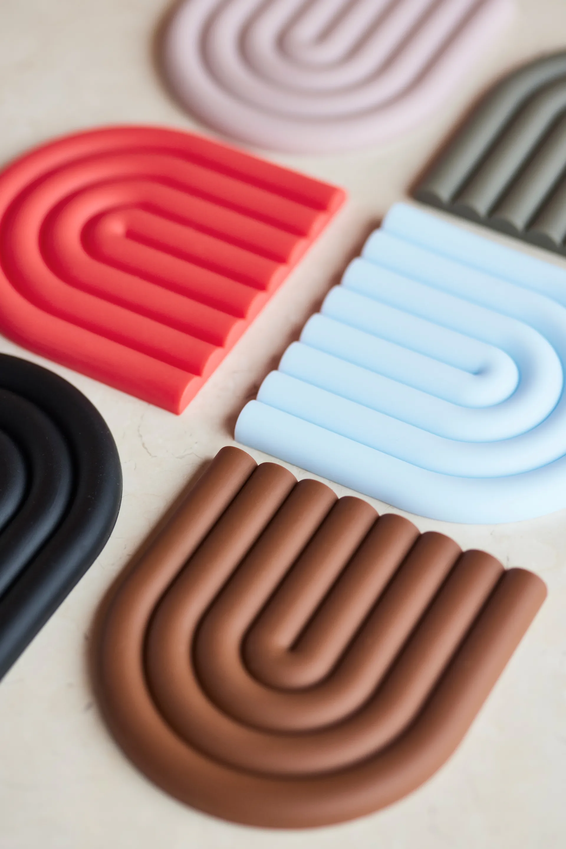 Podkładka na stół Rainbow 15x15 cm, Ice blue OYOY