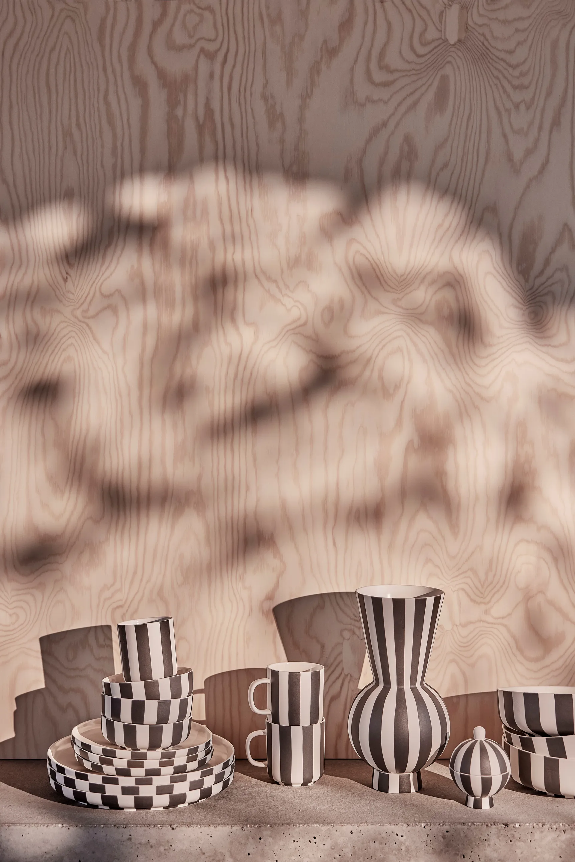 Pojemnik Bombonierka Toppu , Black-white OYOY