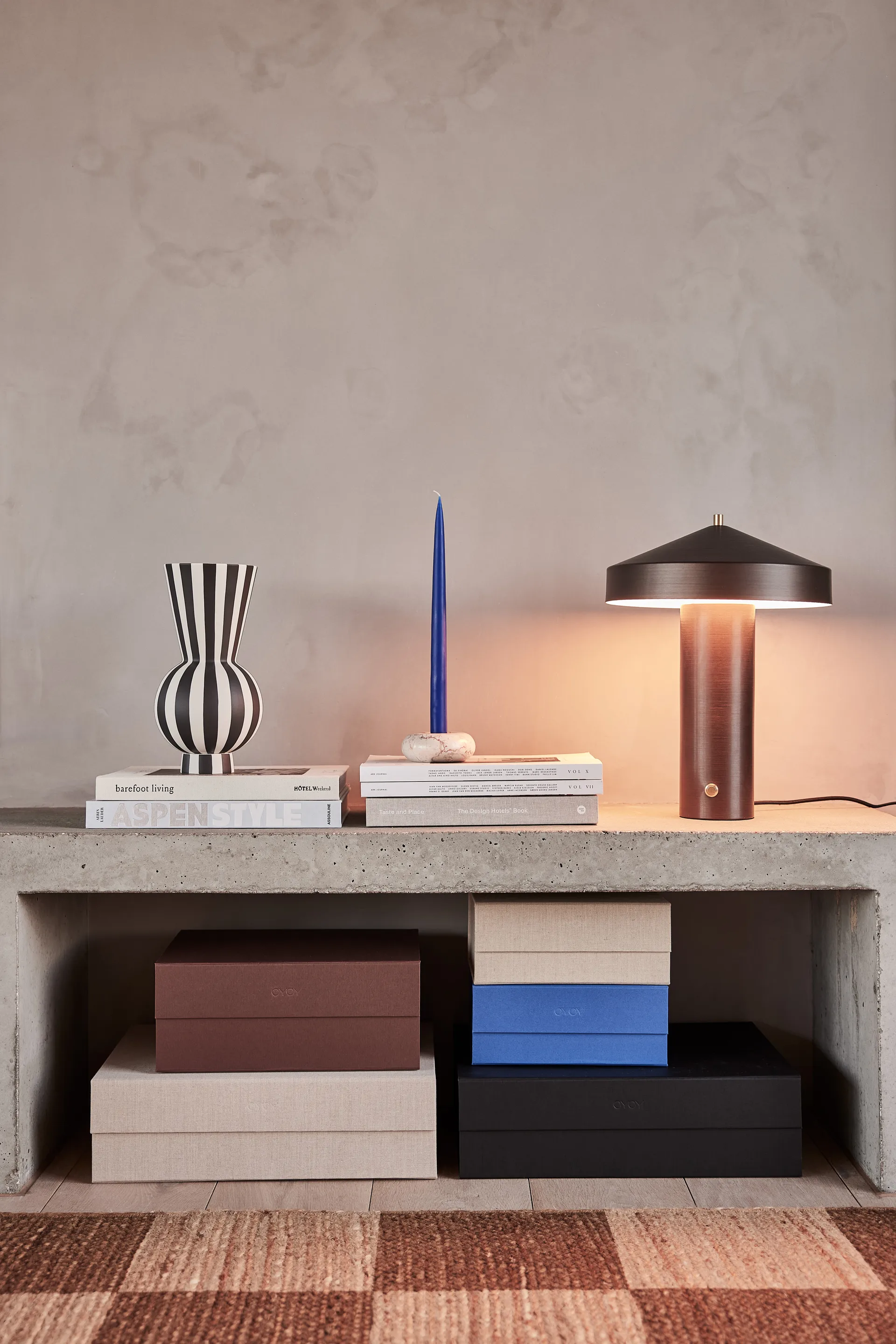 Pudełko do przechowywania Hako 18x25 cm, Clay melange OYOY