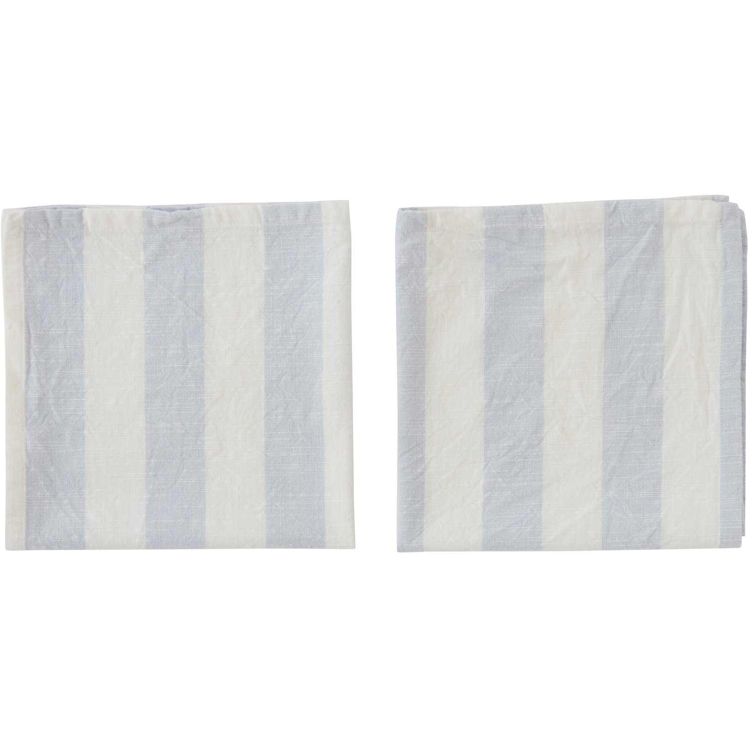 OYOY Serwetka Striped 45x45 cm, 2-pak Ice Blue | Skandynawski Design | Serwetki lniane i bawełniane | Niebieski