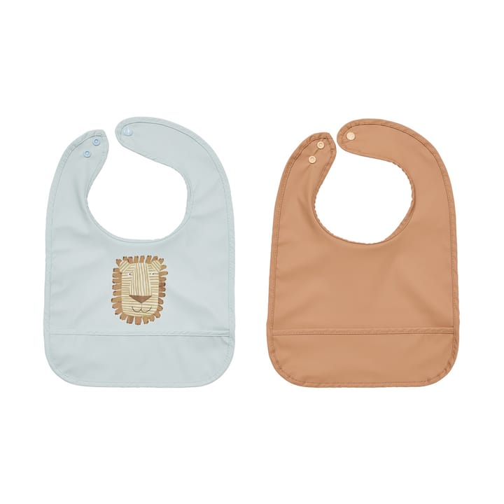 Śliniak Lobo Lion 2 części - Caramel-ice Blue - OYOY