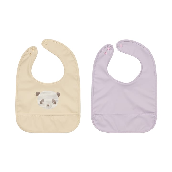 Śliniak Lun Lun panda 2 części - Vanilla-lavender - OYOY