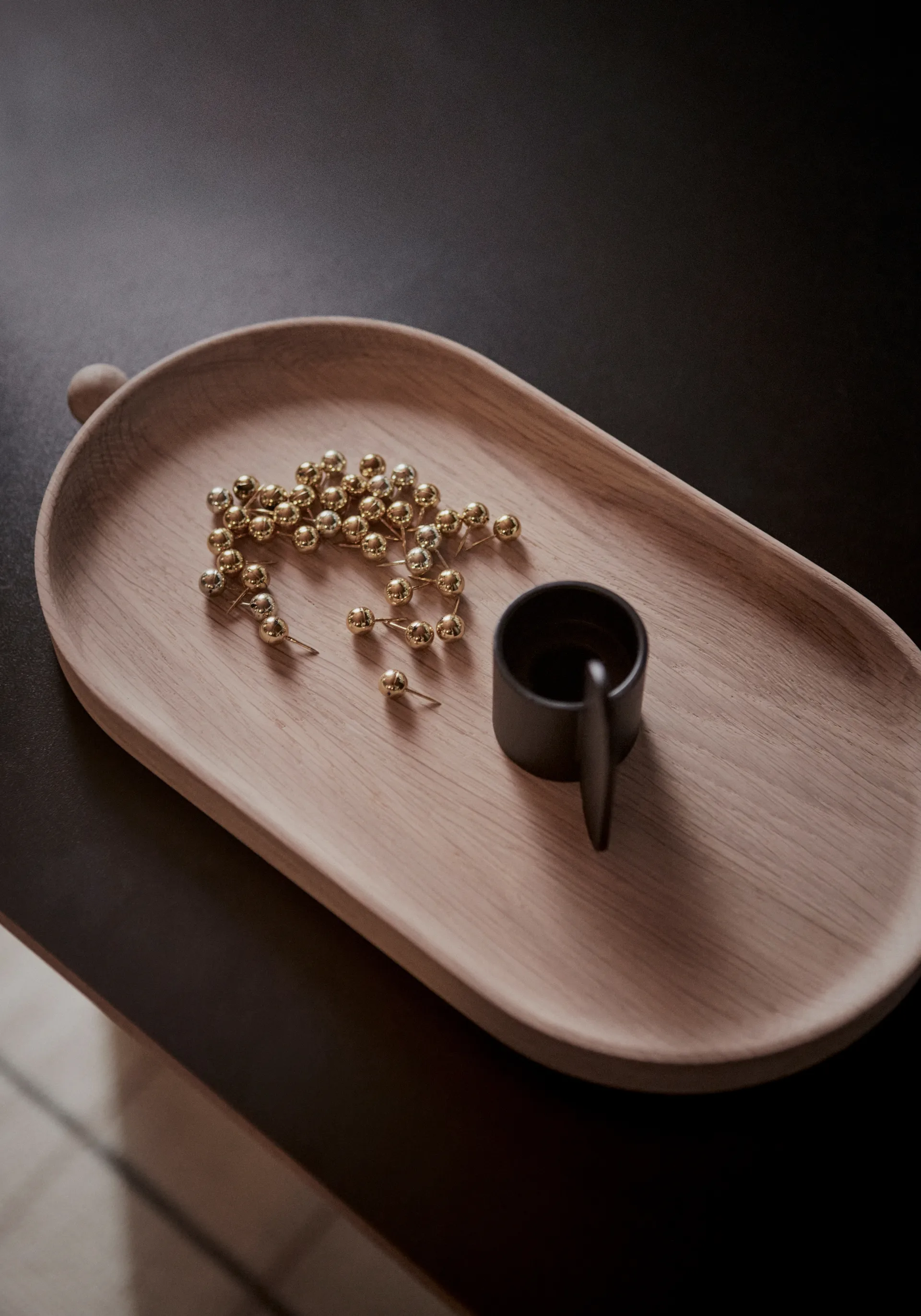 Taca drewniana Inka 18x34 cm, Nature OYOY