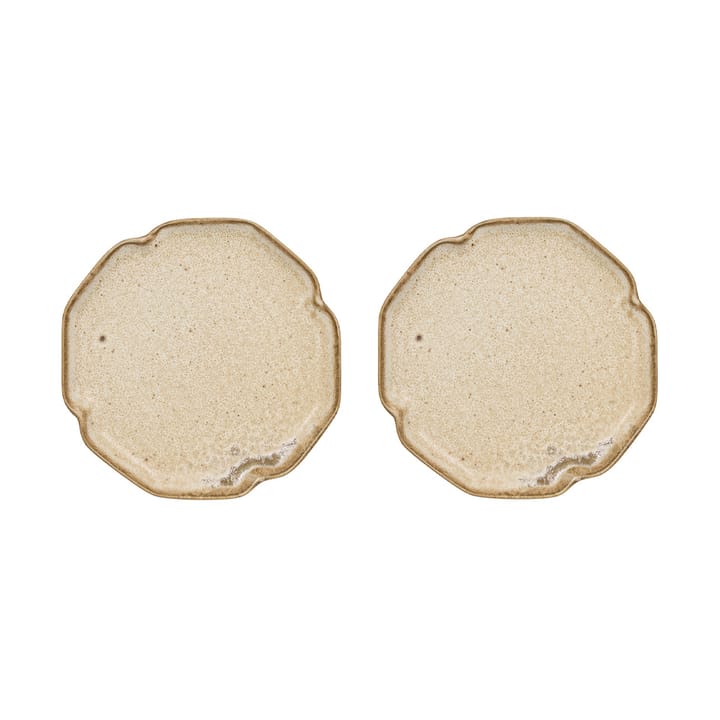 Talerzyk deserowy Nori 13x15 cm 2-szt. - Latte - OYOY