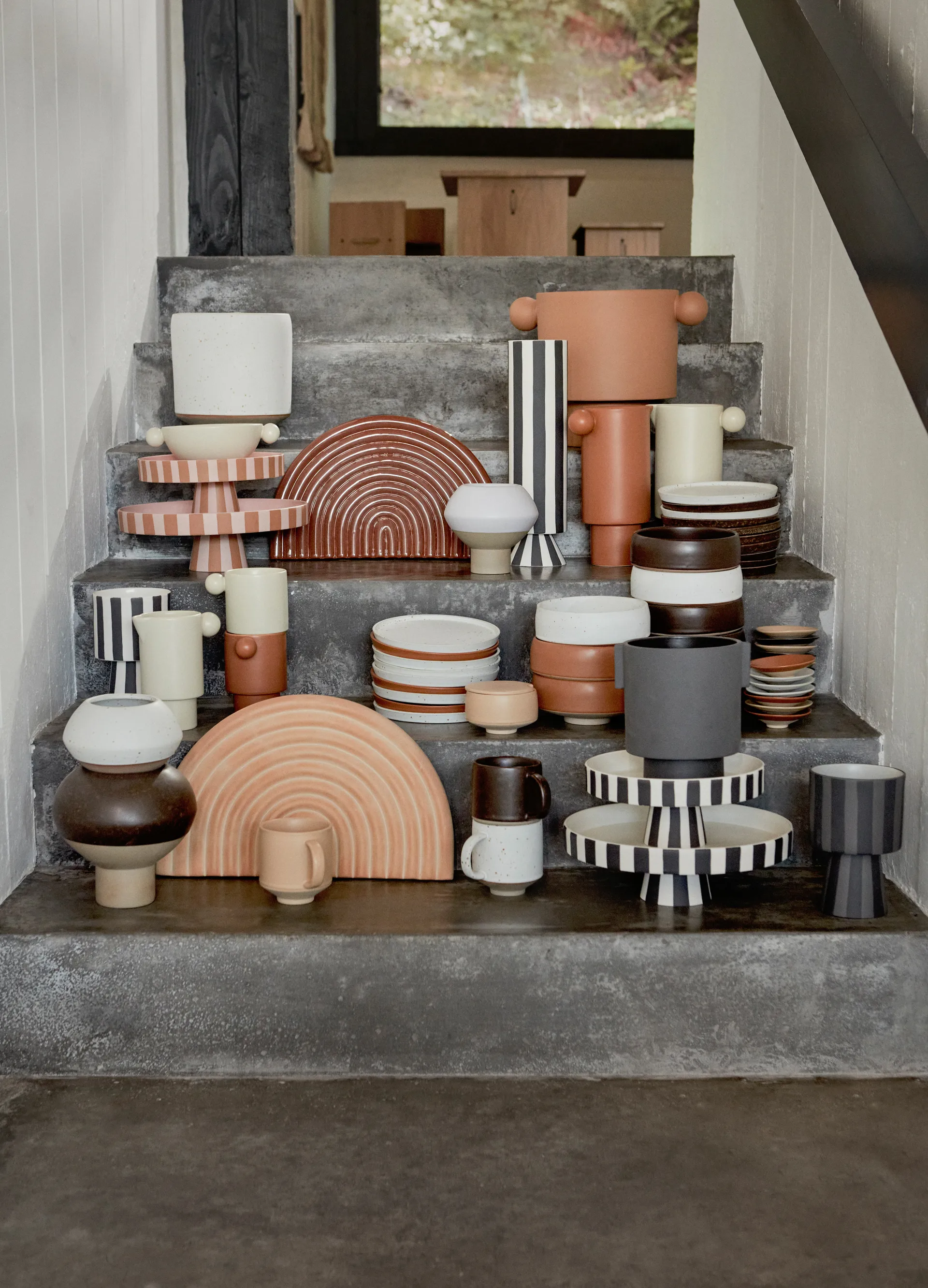 Toppu talerz do serwowania duży Ø27 cm, Caramel-rose OYOY