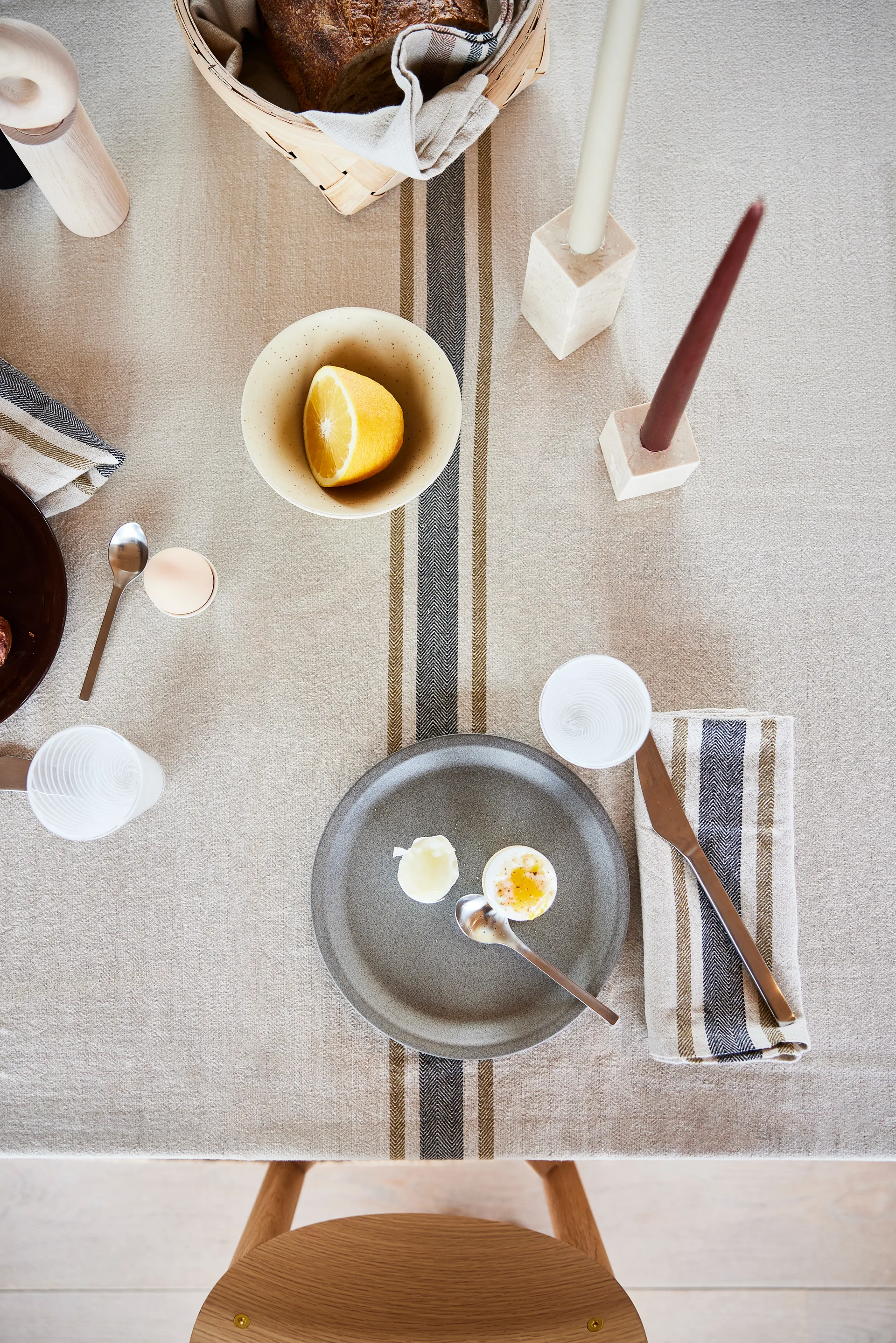 Yuka kieliszek na jajko 2 szt., Offwhite OYOY