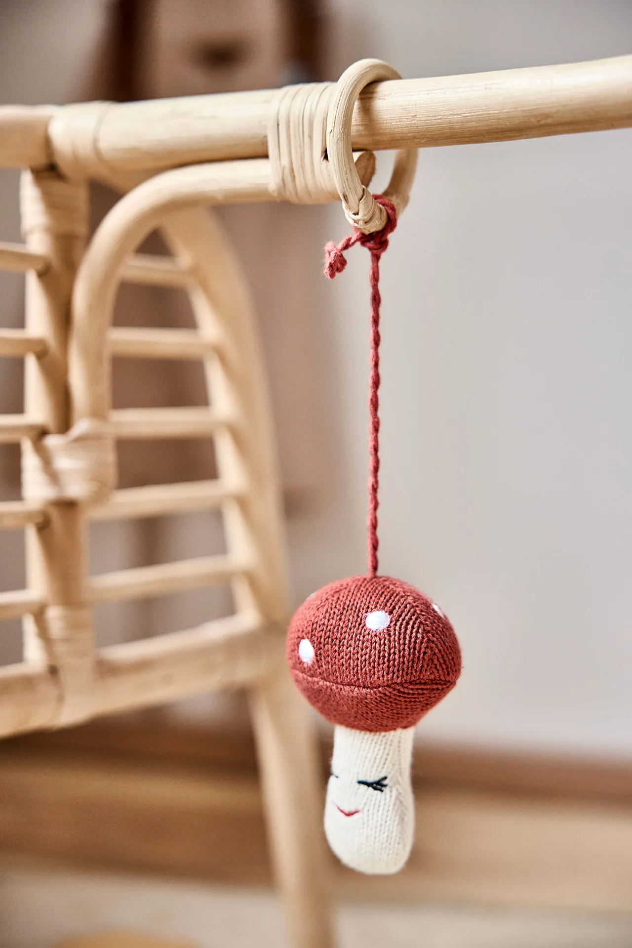 Zabawki do babygym Forest play, Brown-green-red OYOY