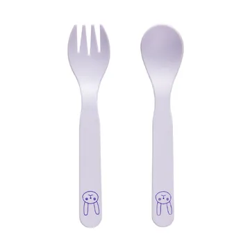 Zestaw sztućców dla dzieci Pullo - Lavender - OYOY