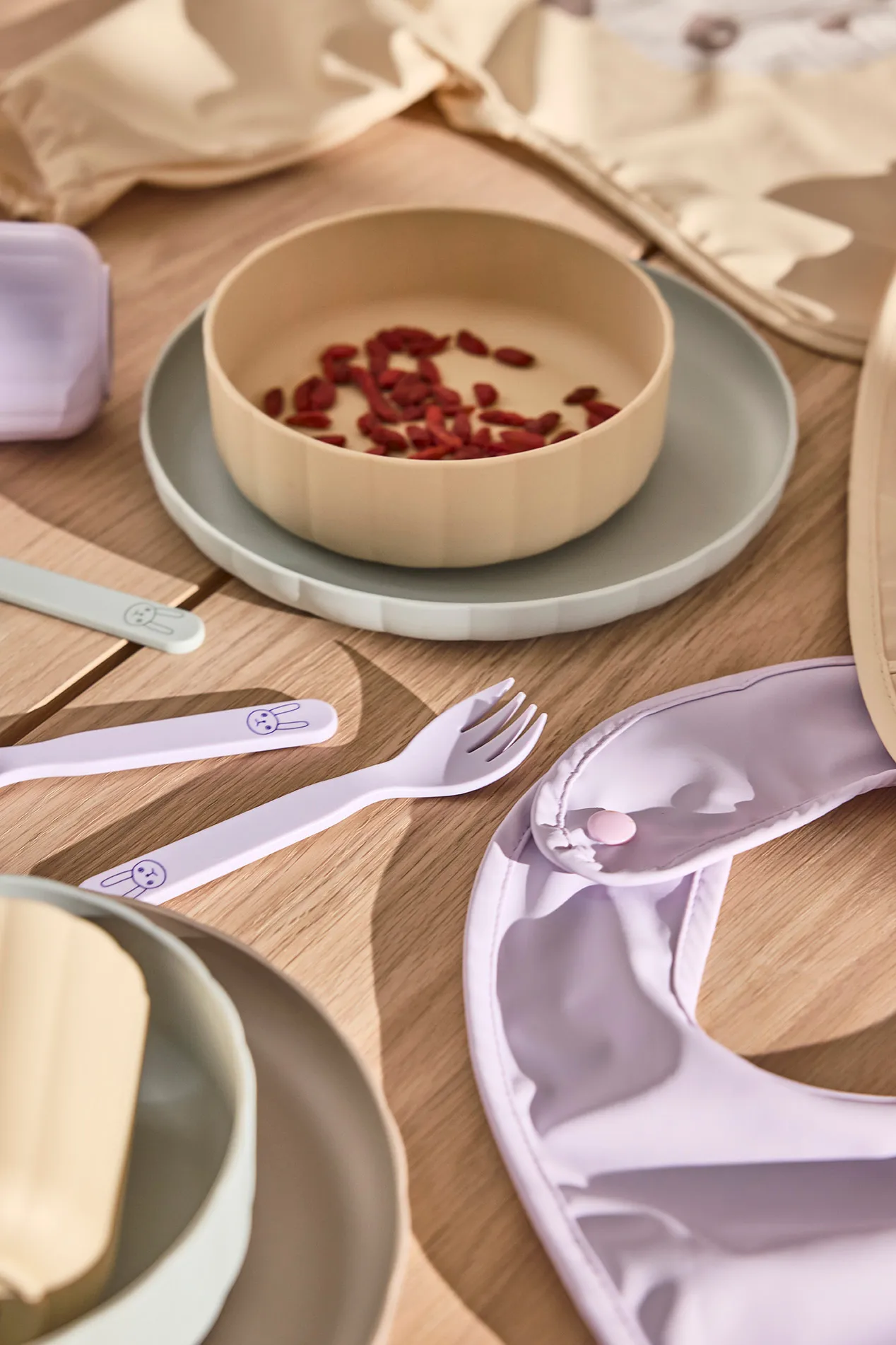 Zestaw sztućców dla dzieci Pullo, Lavender OYOY