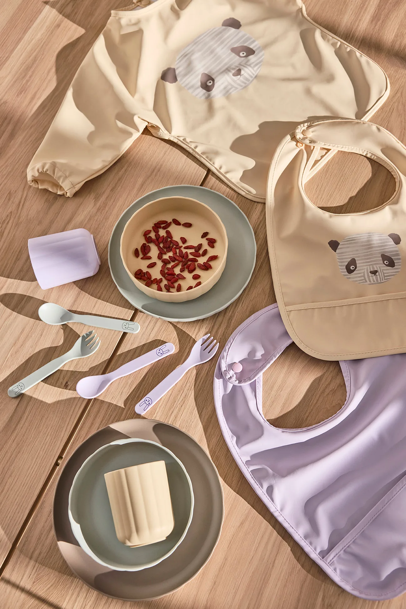Zestaw sztućców dla dzieci Pullo, Lavender OYOY