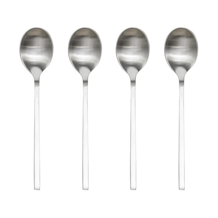 Zestaw łyżek Yuka, 4 szt. - Brushed Steel - OYOY