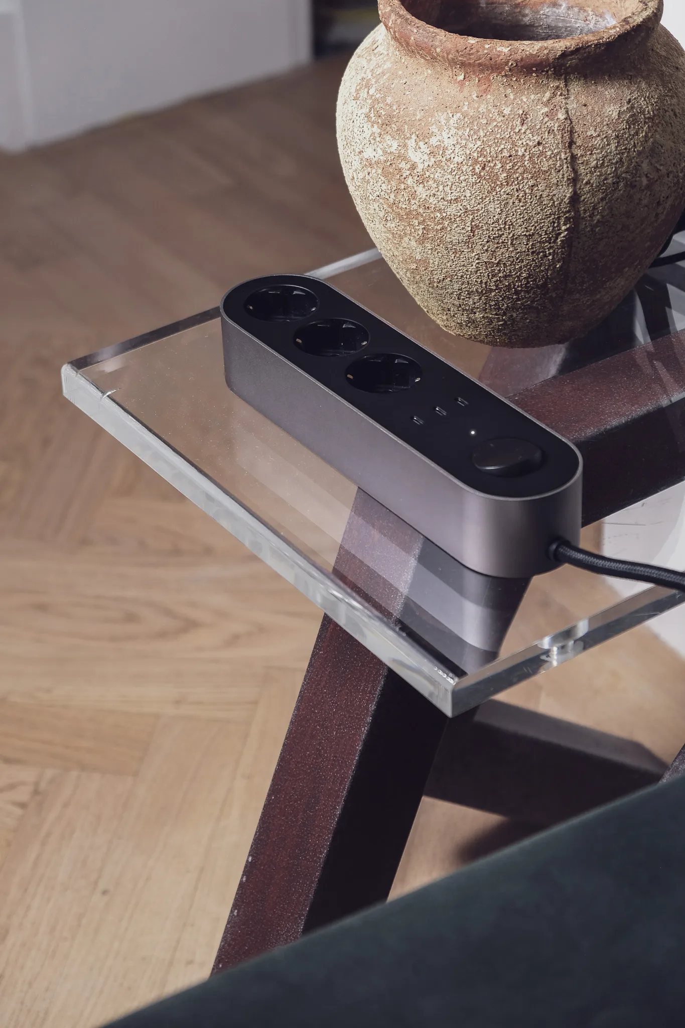 Przedłużacz Edgar Power Bar, Satin aluminium palett3