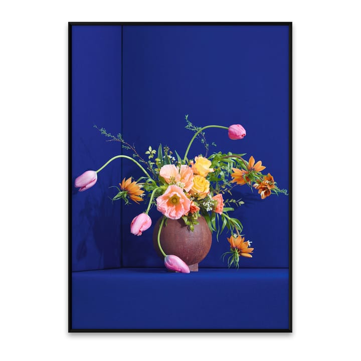 Blomst 01 Niebieski plakat, 50x70 cm Paper Collective