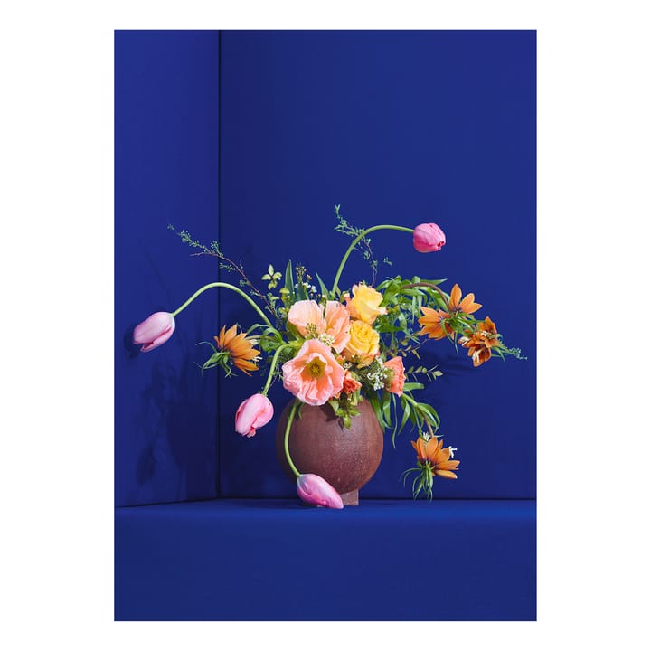 Blomst 01 Niebieski plakat - 50x70 cm - Paper Collective
