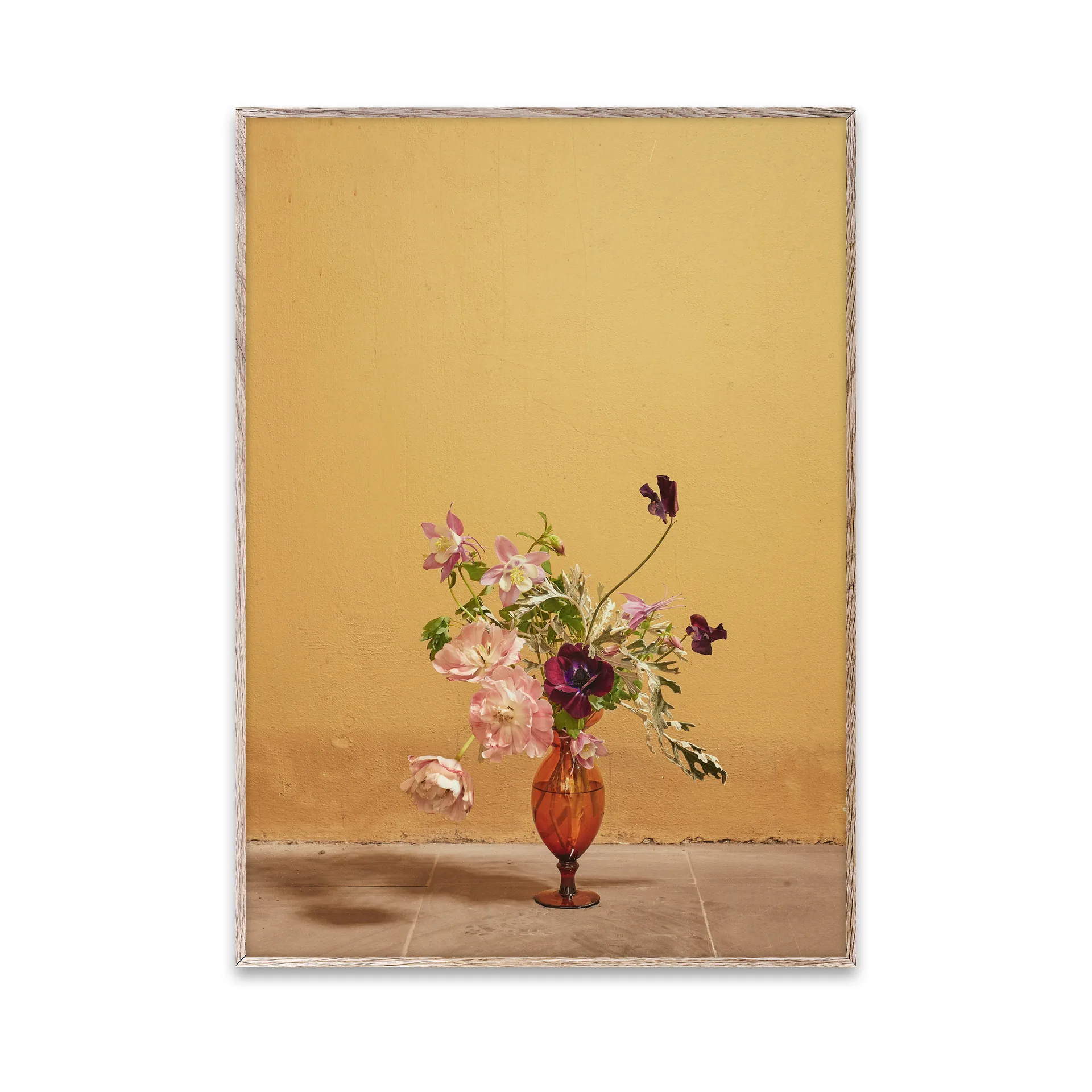 Blomst 02 Ochra plakat, 30x40 cm Paper Collective