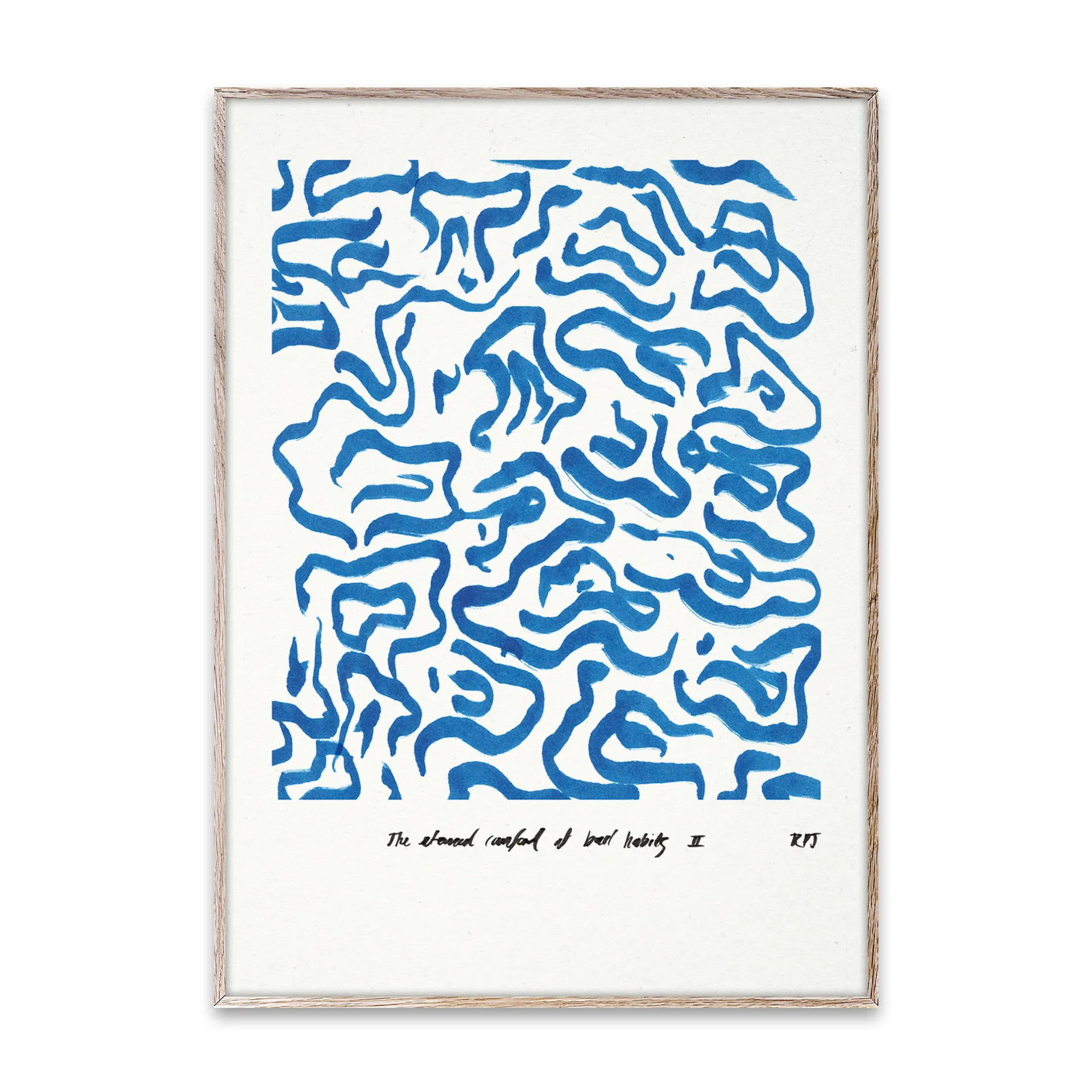 Comfort - Niebieski plakat, 30x40 cm Paper Collective