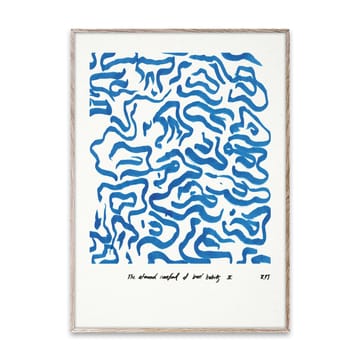 Comfort - Niebieski plakat - 30x40 cm - Paper Collective