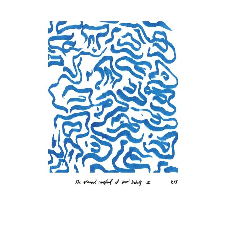 Comfort - Niebieski plakat - 30x40 cm - Paper Collective