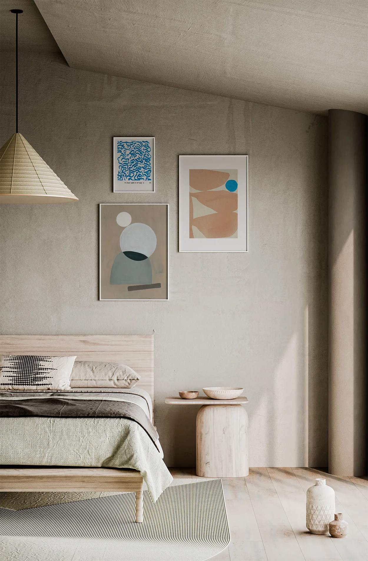 Comfort - Niebieski plakat, 30x40 cm Paper Collective